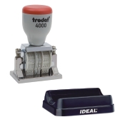 Trodat 4000-B-Pad Die Plate Dater with 2 Color Pad Dish